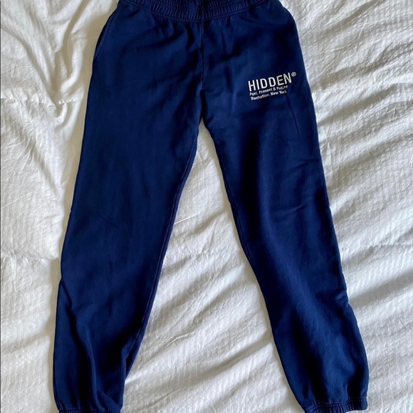 Hidden NY Navy Blue Sweatpants - Picture 1 of 5